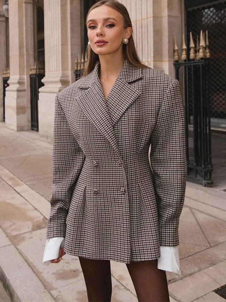 Rosalind - Women's Check Blazer - photo 2