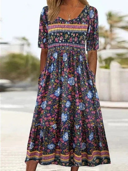 Thea - Women's Midi Boho Dress - photo 15