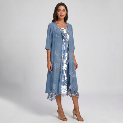 Hallie - Women's Midi Layered Dress - photo 3