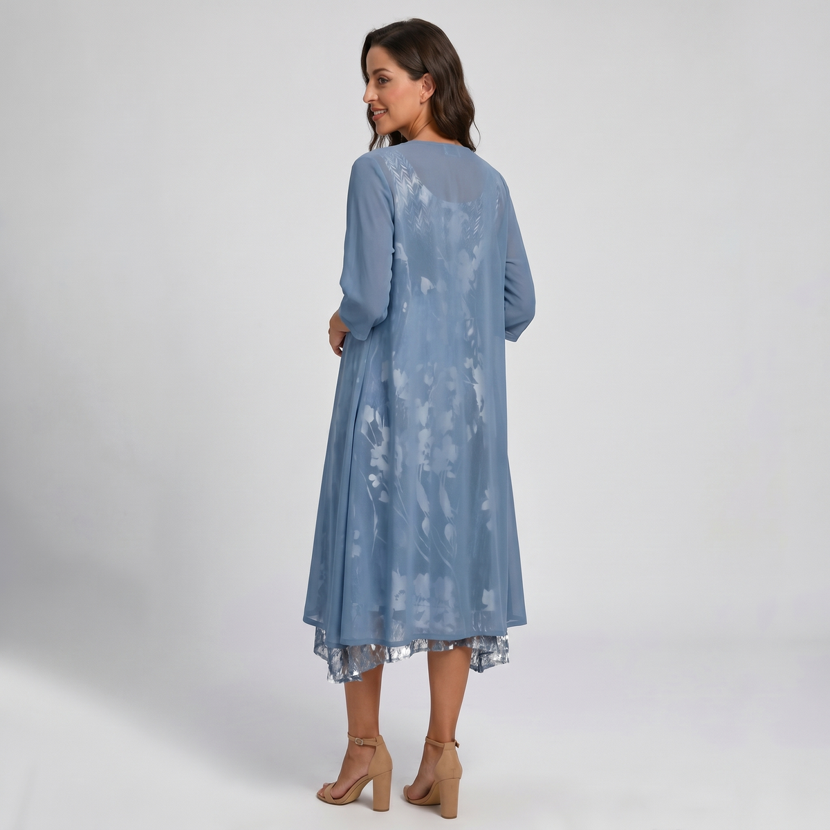 Hallie - Women's Midi Layered Dress - photo 4