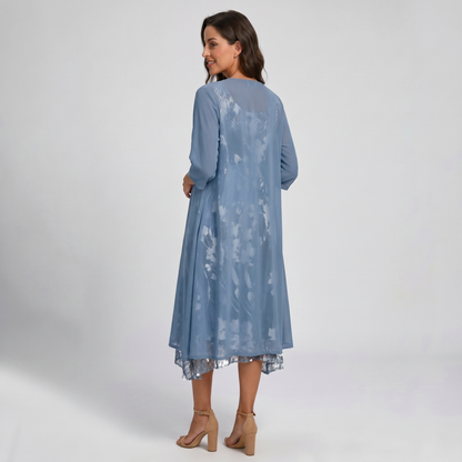 Hallie - Women's Midi Layered Dress - photo 4