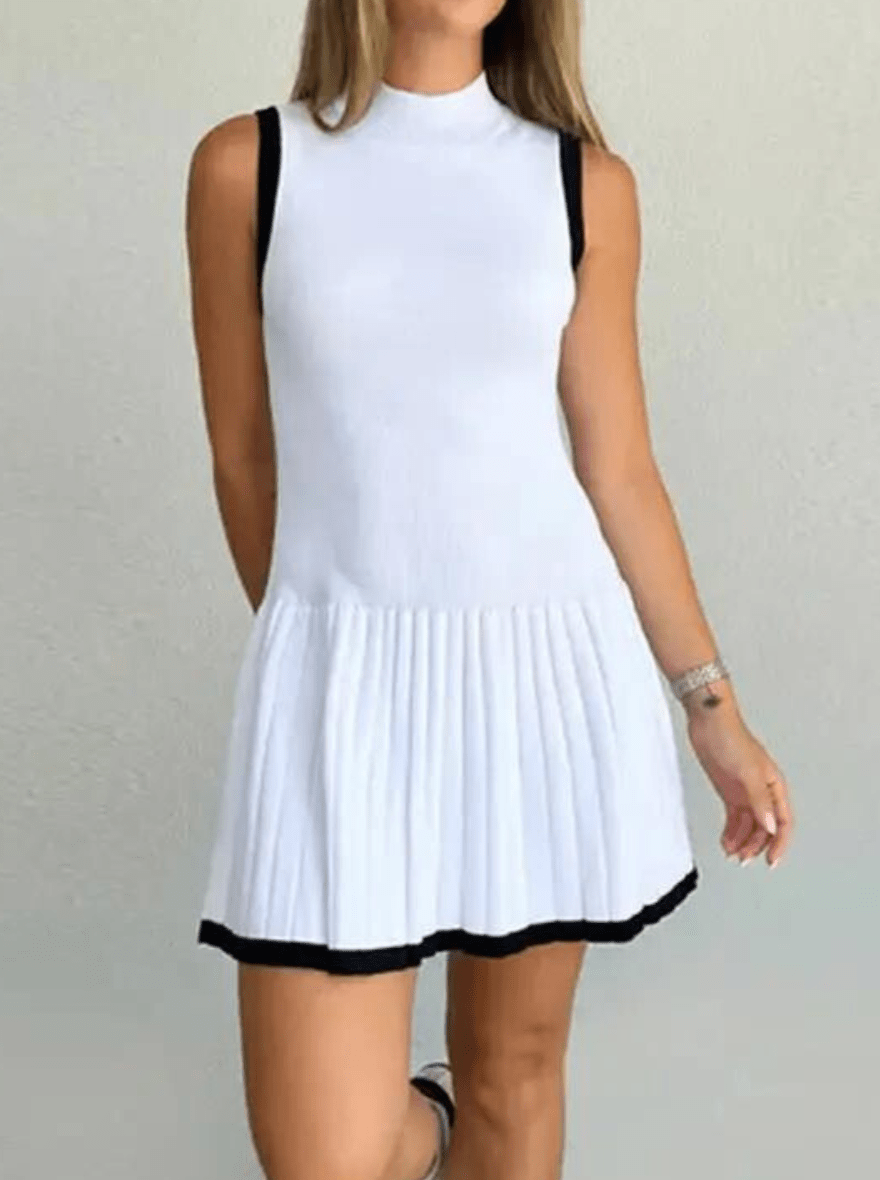 Giselle - Women's Drop Waist Knee Dress - photo 2