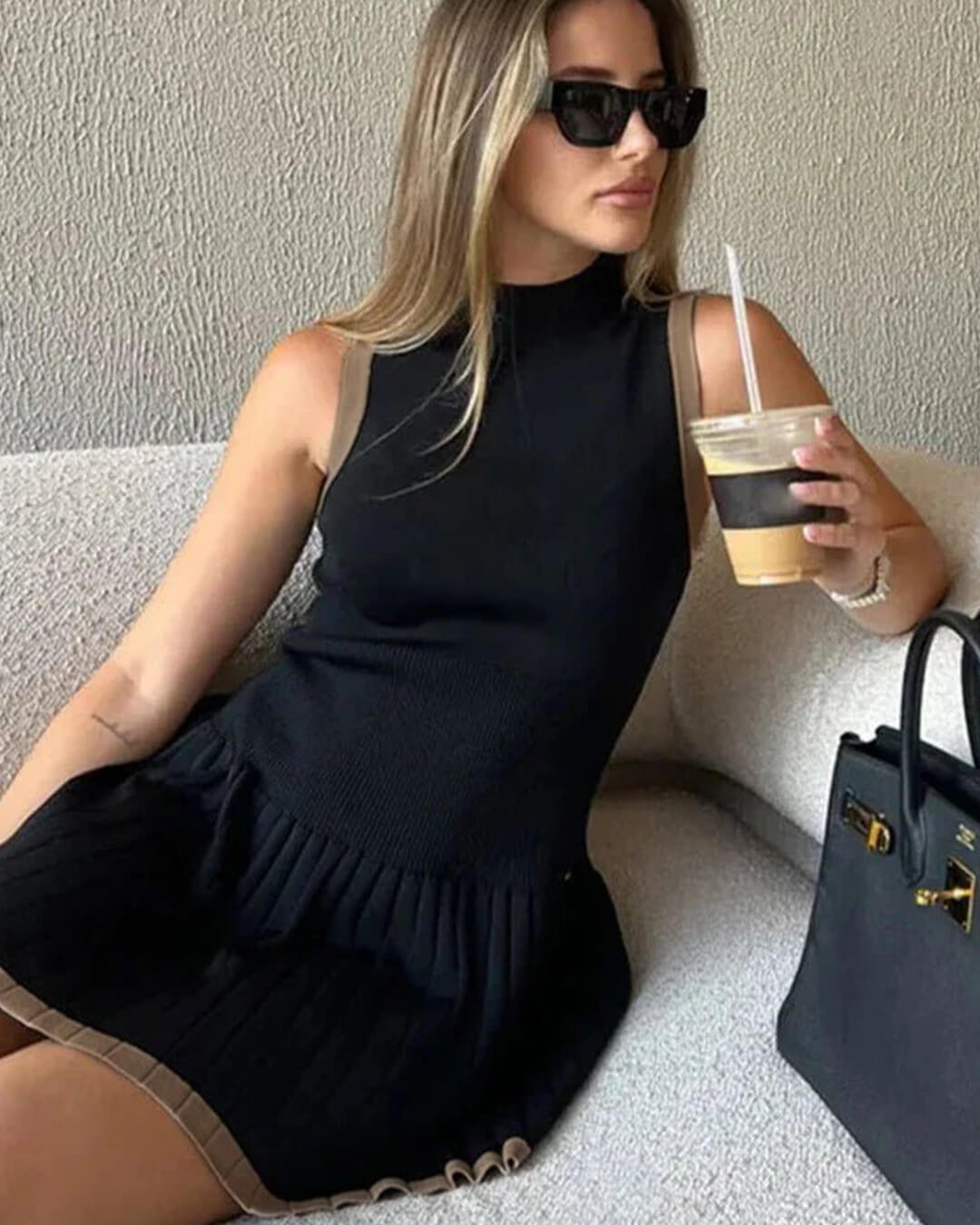 Giselle - Women's Drop Waist Knee Dress - photo 9