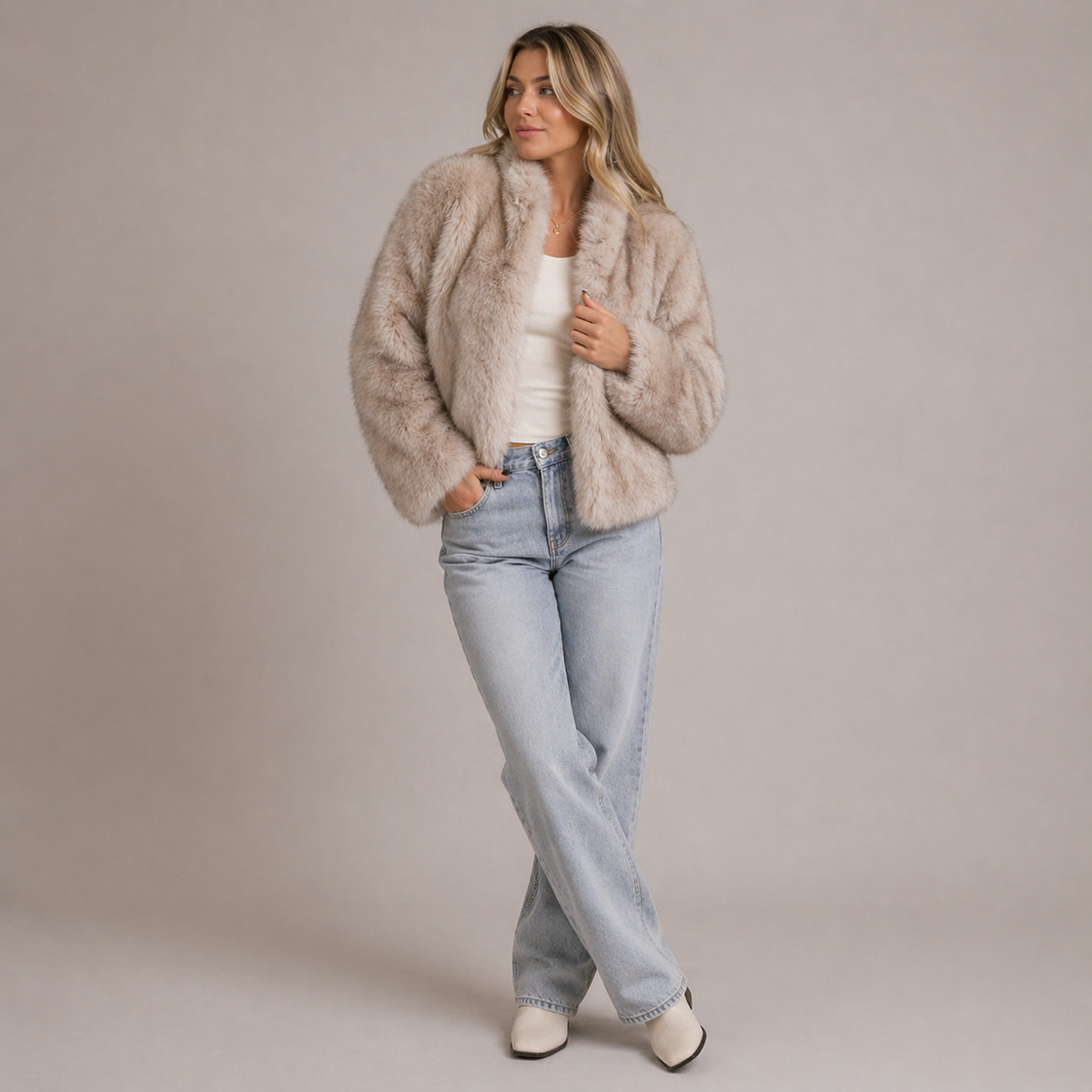 Mireille - Women's Faux Fur Jacket - photo 1