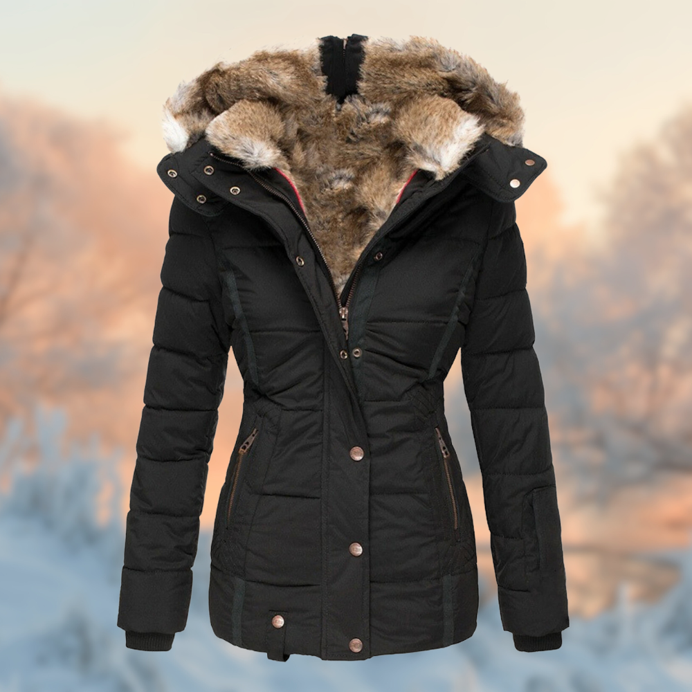 Bronte - Women's Faux Fur Hooded Coat - photo 2
