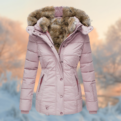 Bronte - Women's Faux Fur Hooded Coat - photo 6