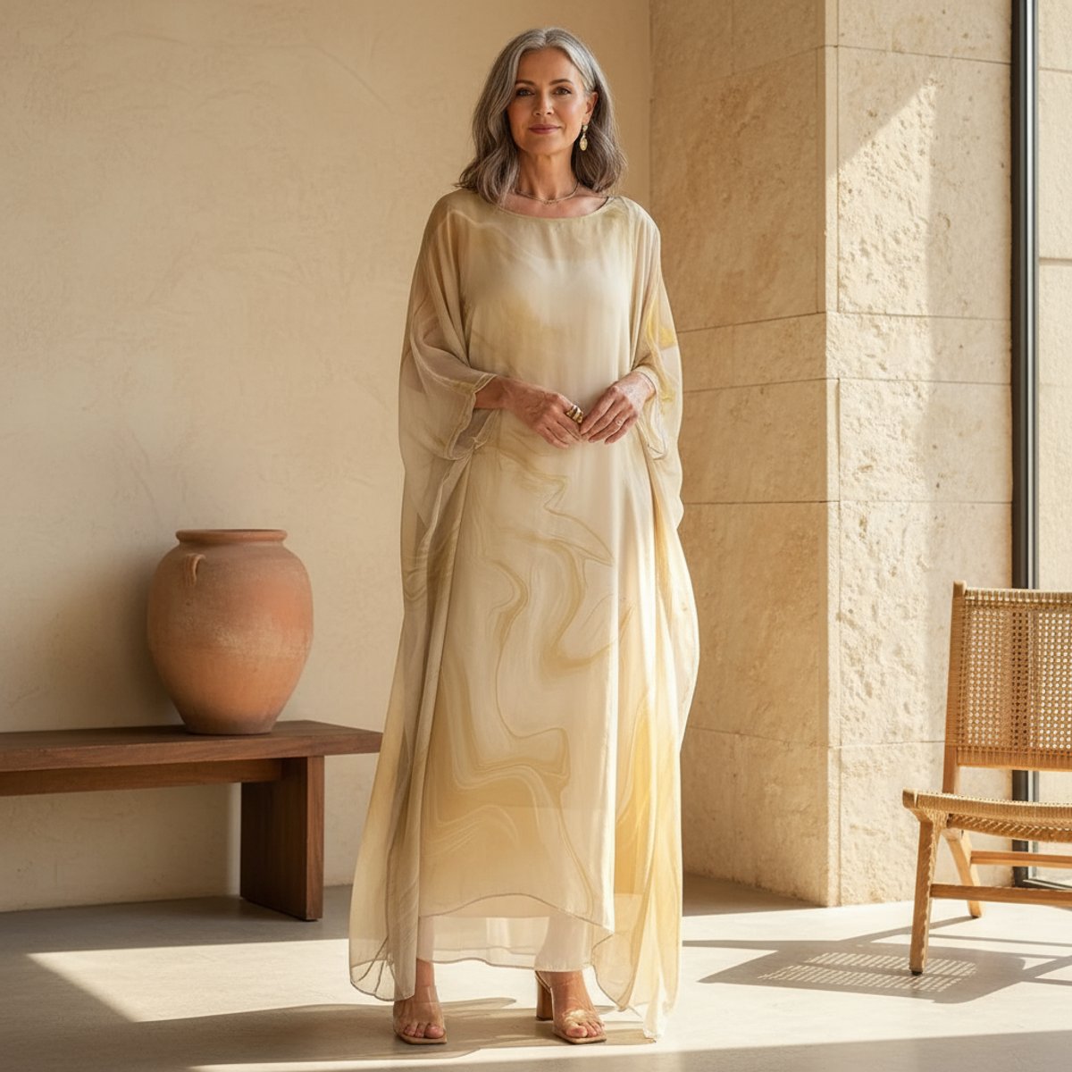 Katarina - Women's Batwing Maxi Dress - photo 10