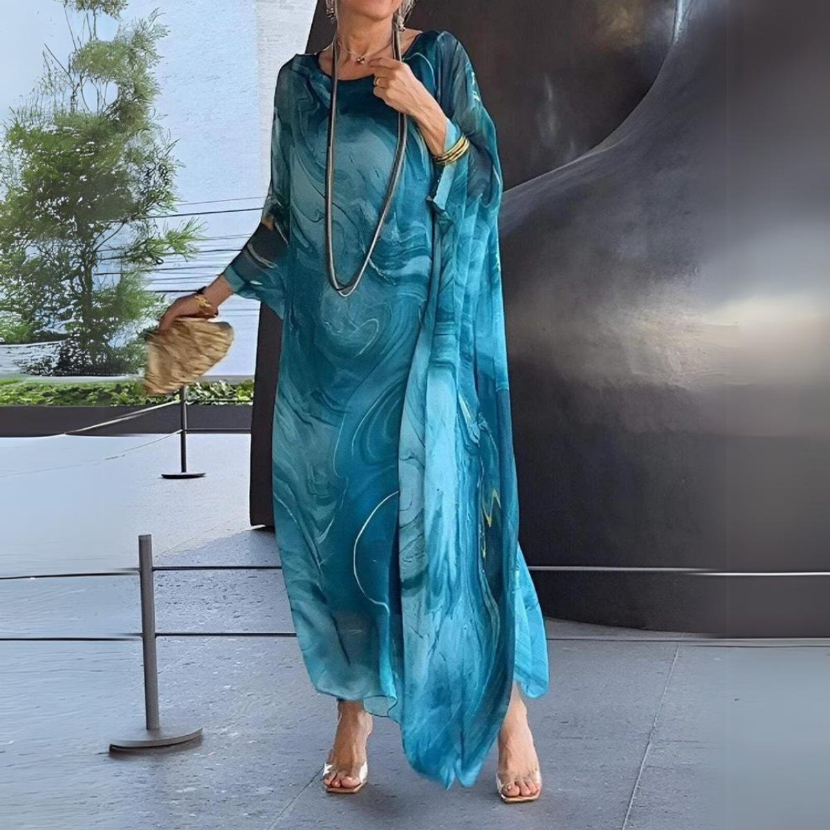 Katarina - Women's Batwing Maxi Dress - photo 7