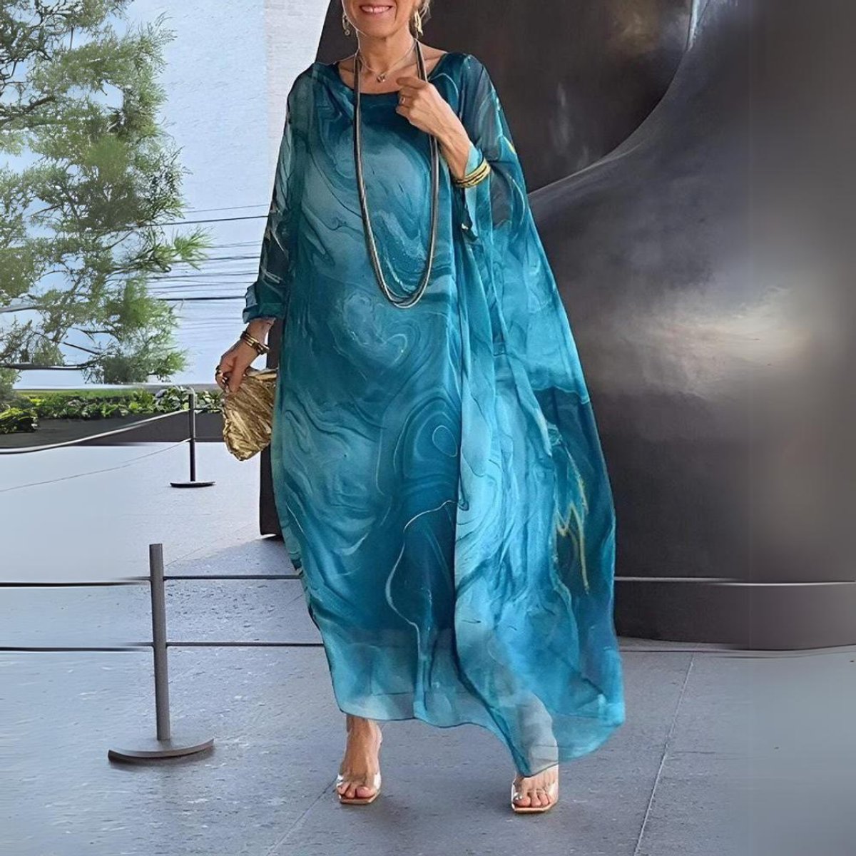 Katarina - Women's Batwing Maxi Dress - photo 8