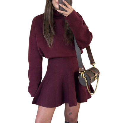 Lisbeth - Women's Fitted Half-High Mini Dress - photo 1