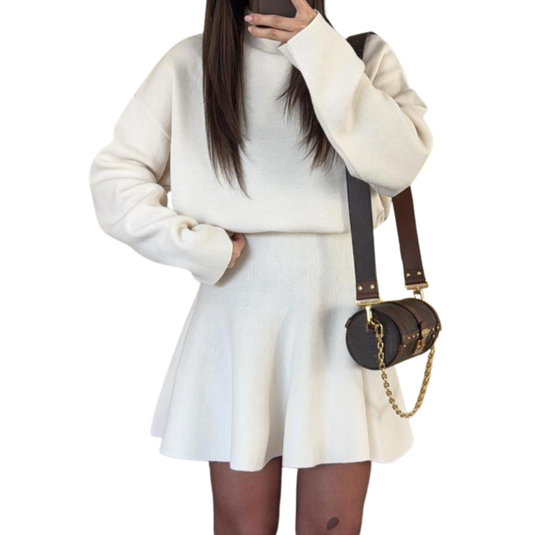 Lisbeth - Women's Fitted Half-High Mini Dress - photo 4