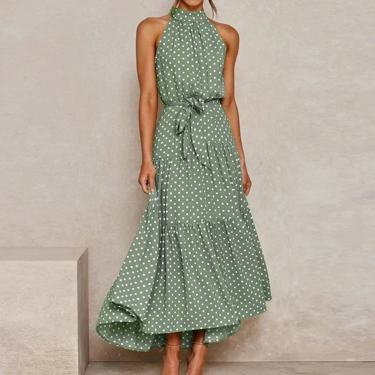 Mathilde - Women's Halter Midi Dress - photo 5