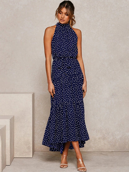 Mathilde - Women's Halter Midi Dress - photo 6