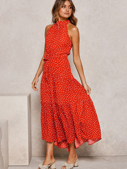 Mathilde - Women's Halter Midi Dress - photo 8