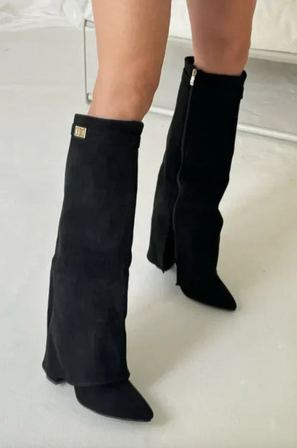 Kirsten - Women's Structured Buckle Boots - photo 5