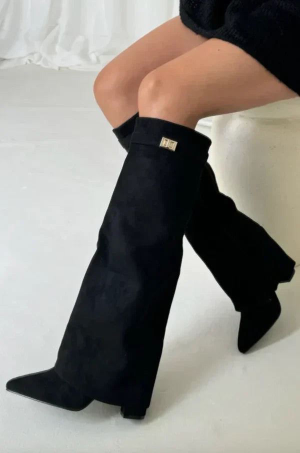 Kirsten - Women's Structured Buckle Boots - photo 7