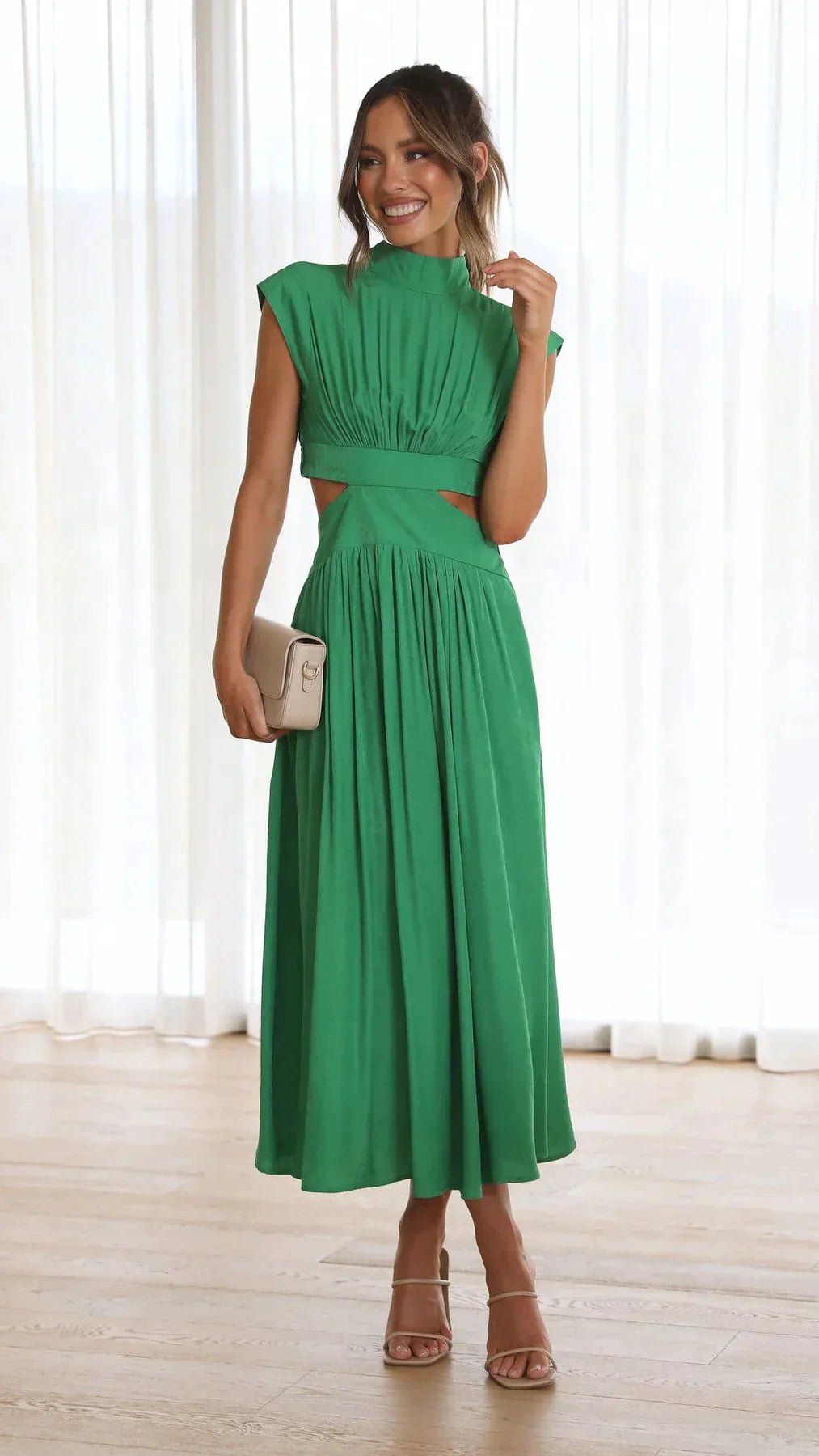 Eliane - Women's Midi Cutouts Dress - photo 3