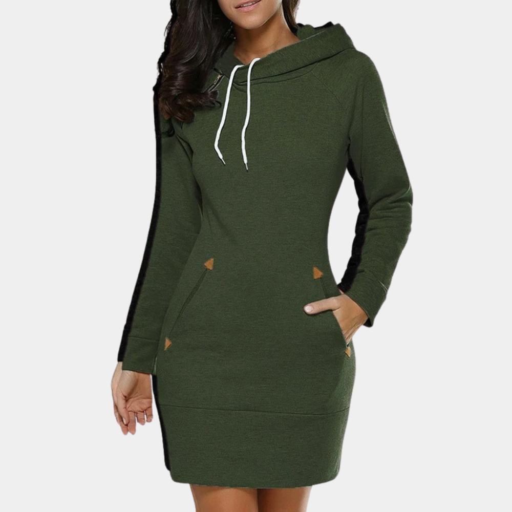 Camille - Women's Sweater Midi Dress - photo 4