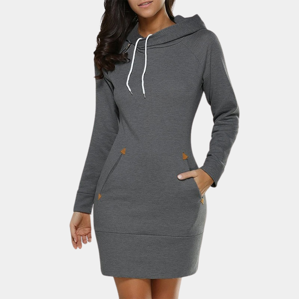 Camille - Women's Sweater Midi Dress - photo 6