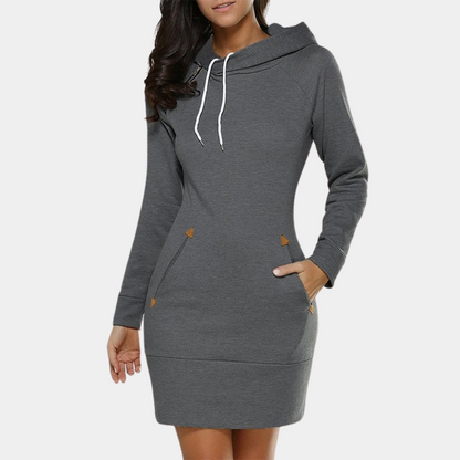 Camille - Women's Sweater Midi Dress - photo 6