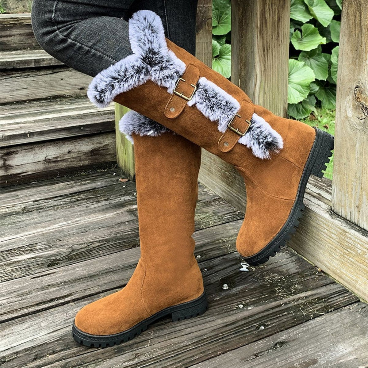 Faye - Women's Classic Buckles Boots - photo 4