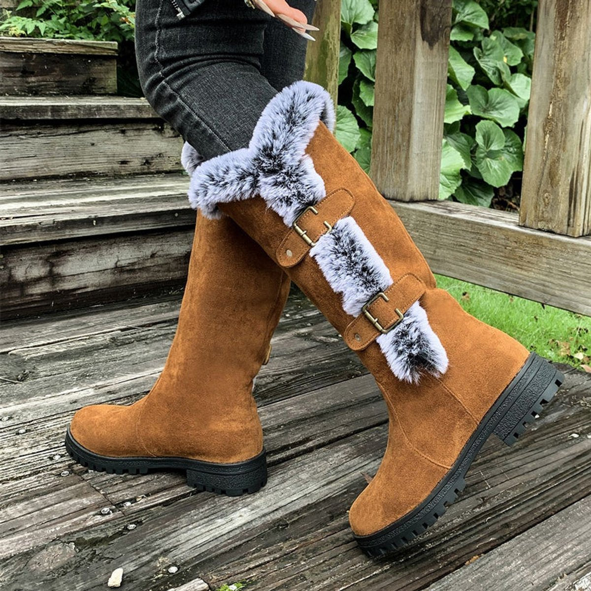 Faye - Women's Classic Buckles Boots - photo 5