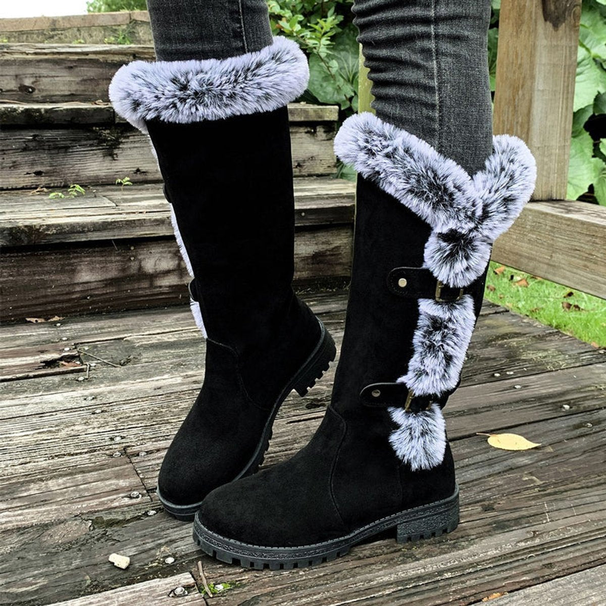 Faye - Women's Classic Buckles Boots - photo 9