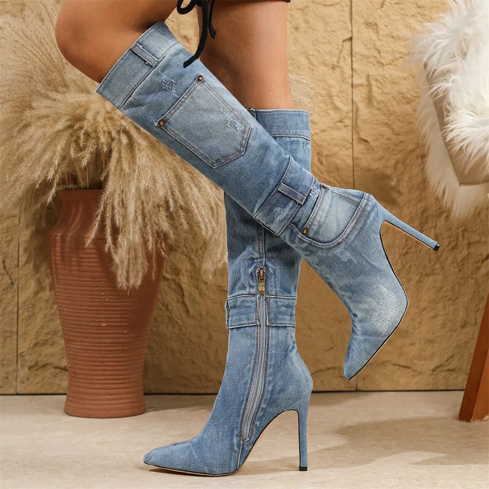 Thea - Women's Classic Pointed Boots - photo 1