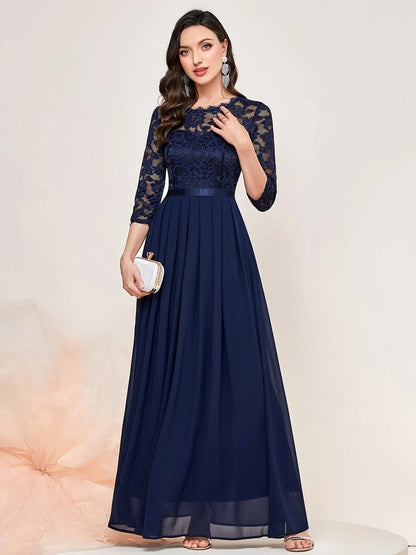 Una - Women's Lace Bodice Dress - photo 1
