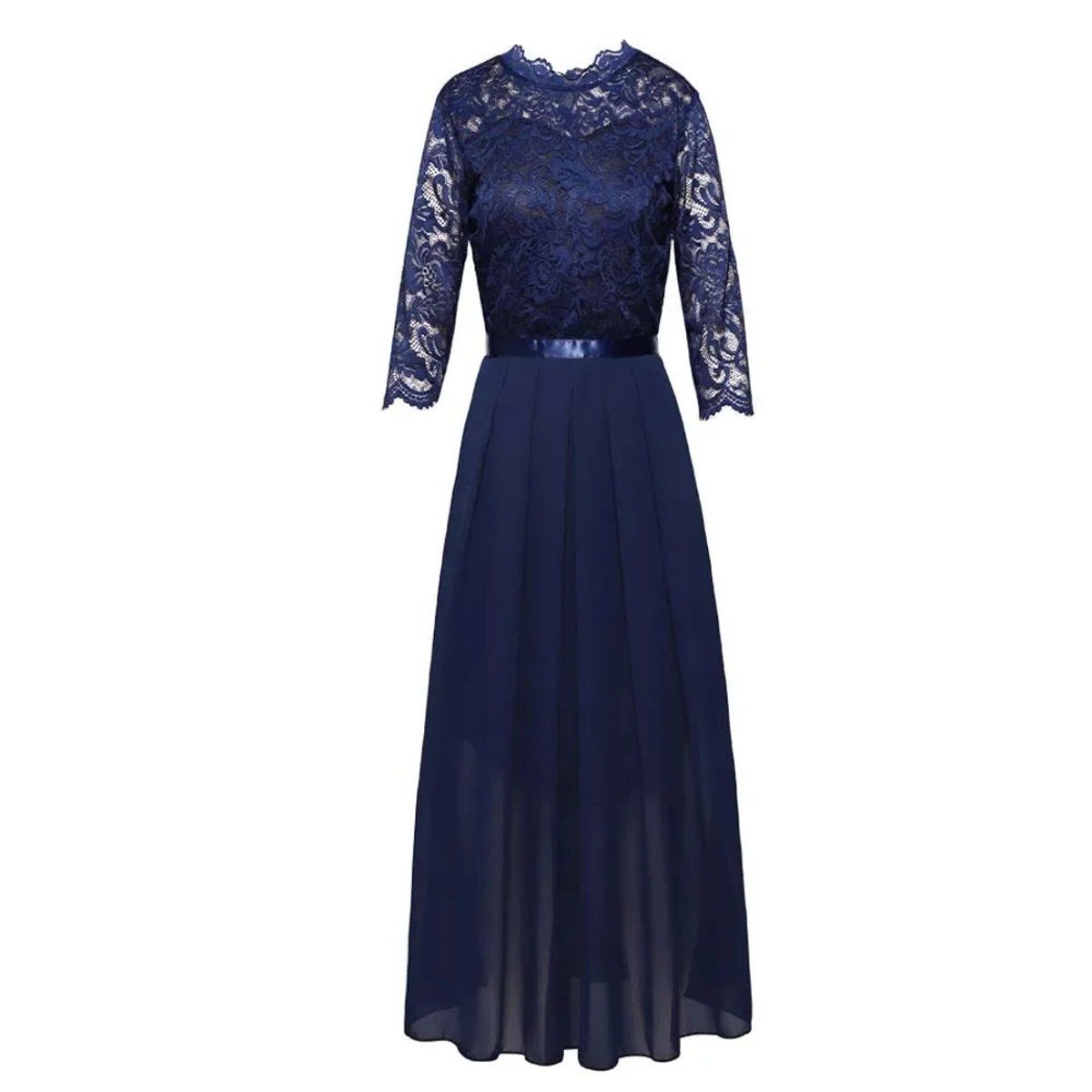 Una - Women's Lace Bodice Dress - photo 3