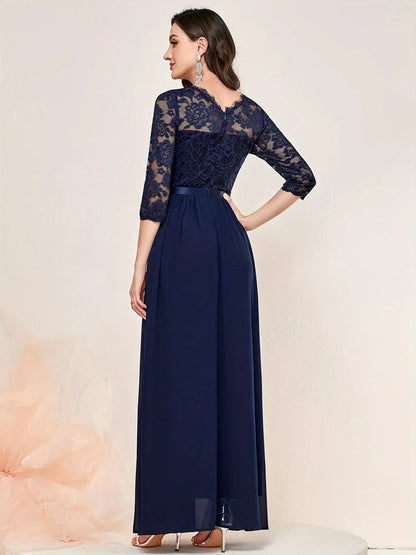 Una - Women's Lace Bodice Dress - photo 4