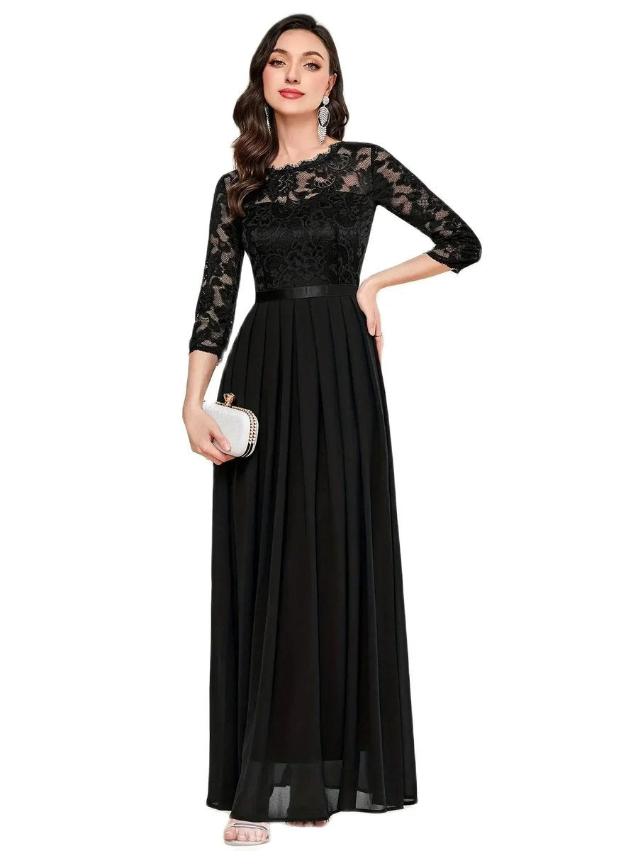 Una - Women's Lace Bodice Dress - photo 5