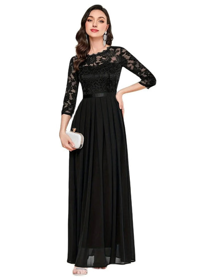 Una - Women's Lace Bodice Dress - photo 5