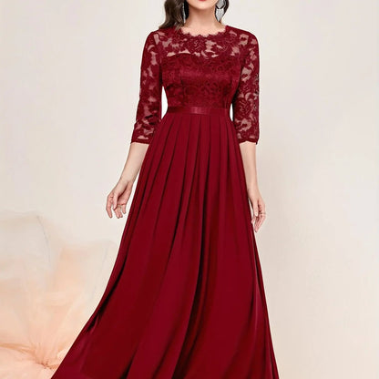 Una - Women's Lace Bodice Dress - photo 9