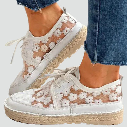 Saskia - Women's Lace Embroidered Shoes - photo 5