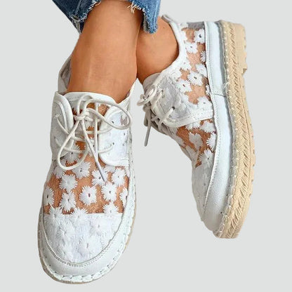 Saskia - Women's Lace Embroidered Shoes - photo 6