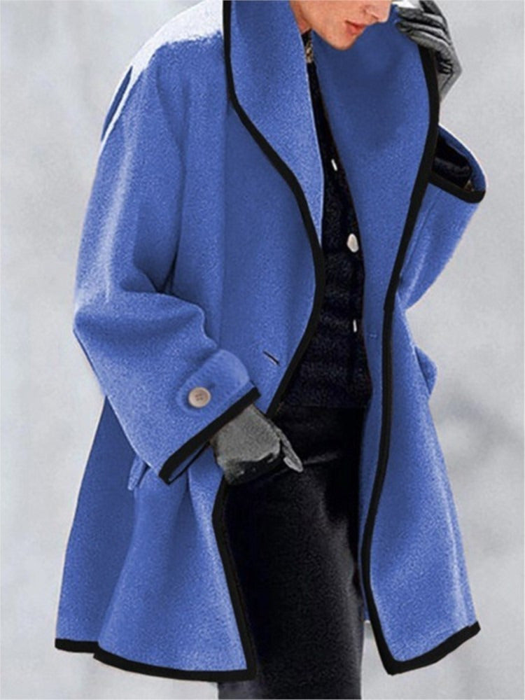 Amaia - Women's Shawl Contrast Coat - photo 5