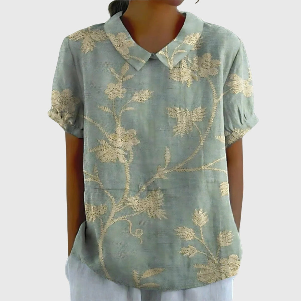 Blythe - Women's Linen Short Blouse - photo 10