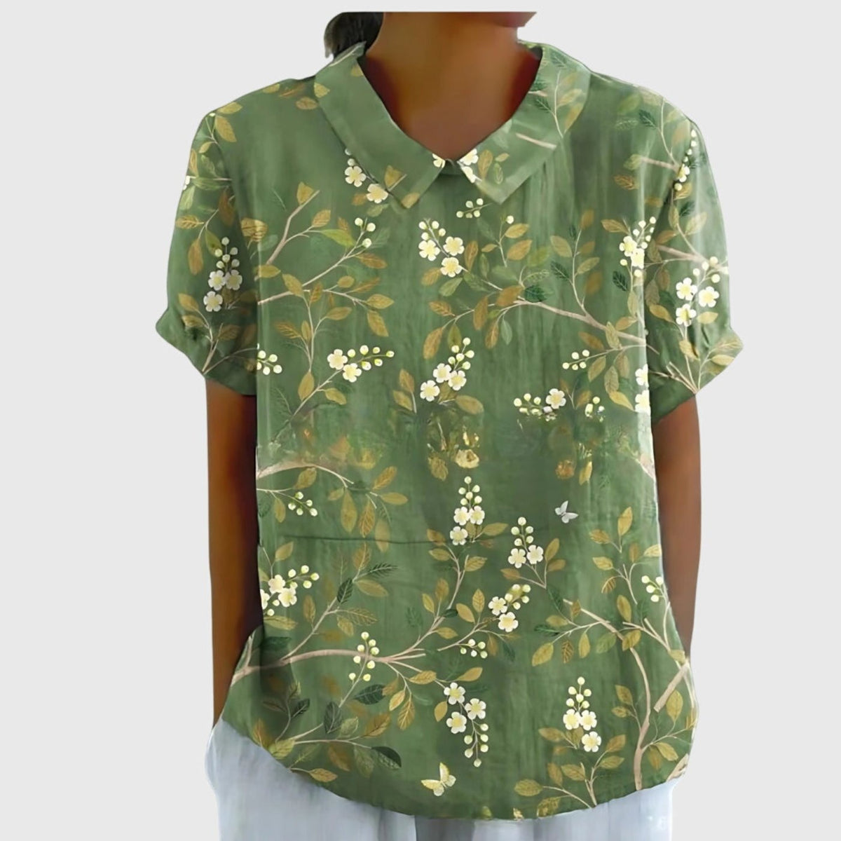 Blythe - Women's Linen Short Blouse - photo 11
