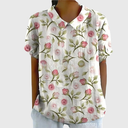 Blythe - Women's Linen Short Blouse - photo 3