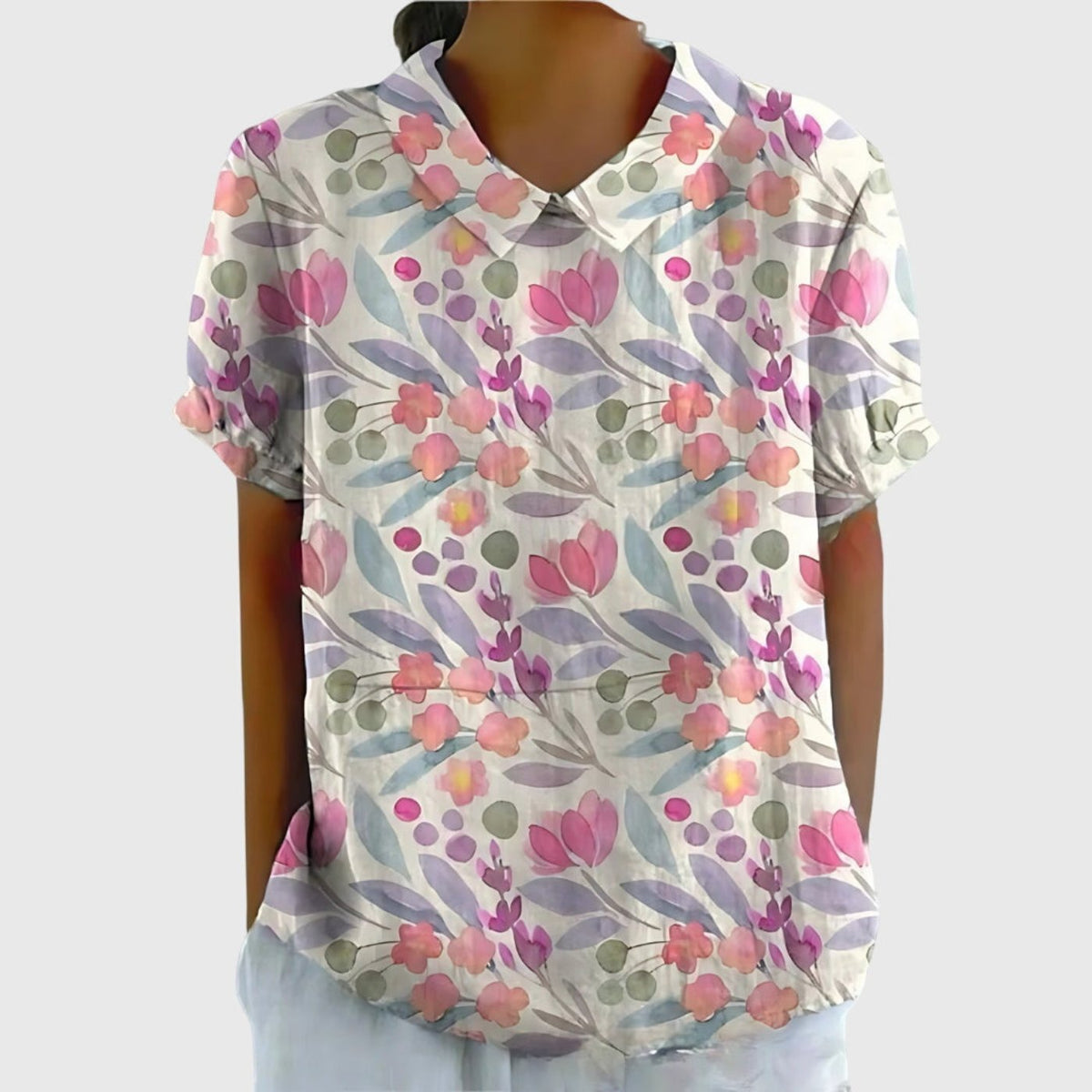 Blythe - Women's Linen Short Blouse - photo 7