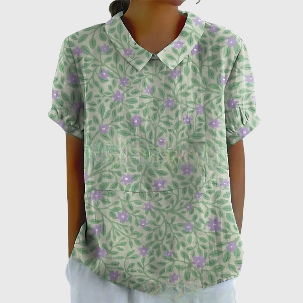 Blythe - Women's Linen Short Blouse - photo 9