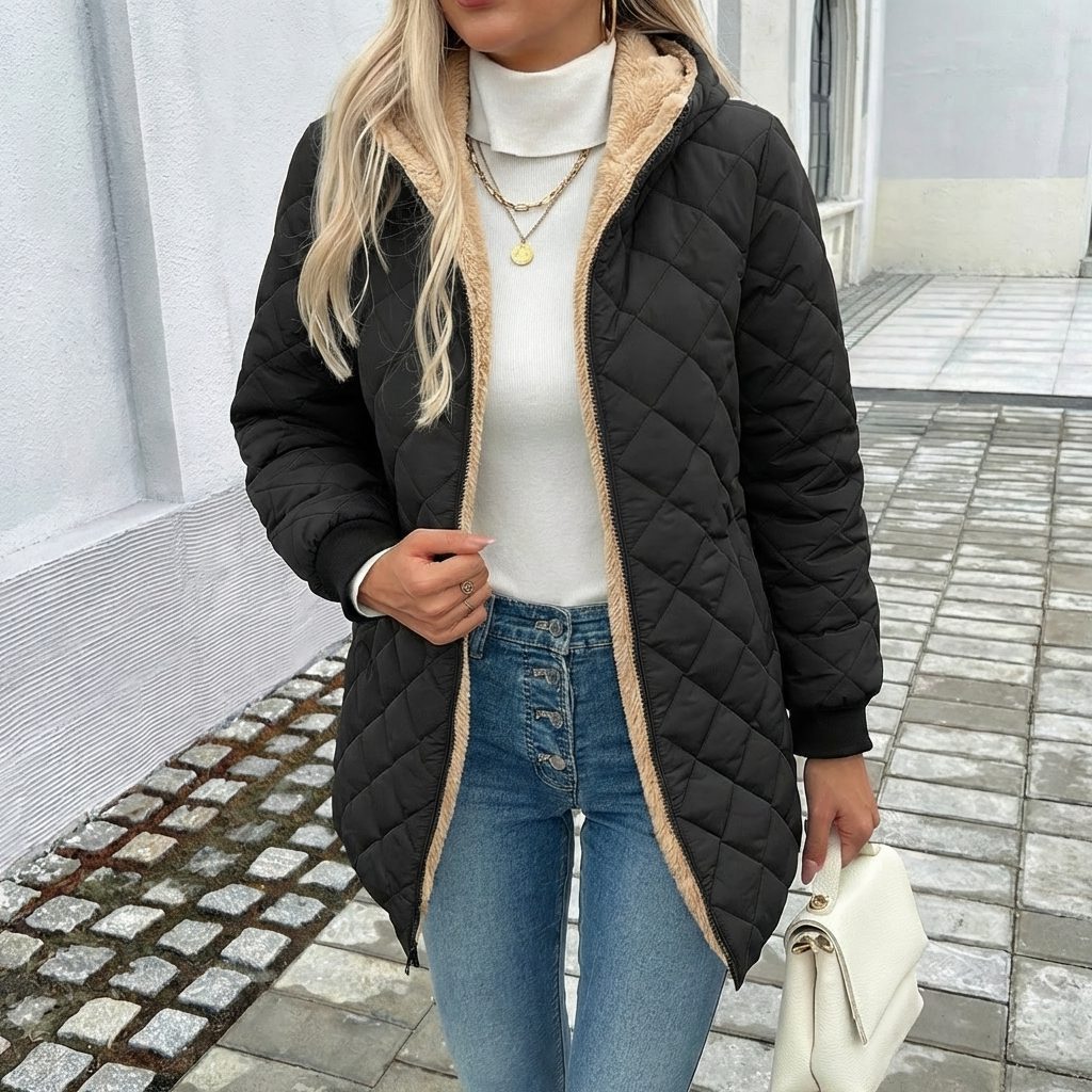 Eulalie - Women's Hooded Longline Coat - photo 1