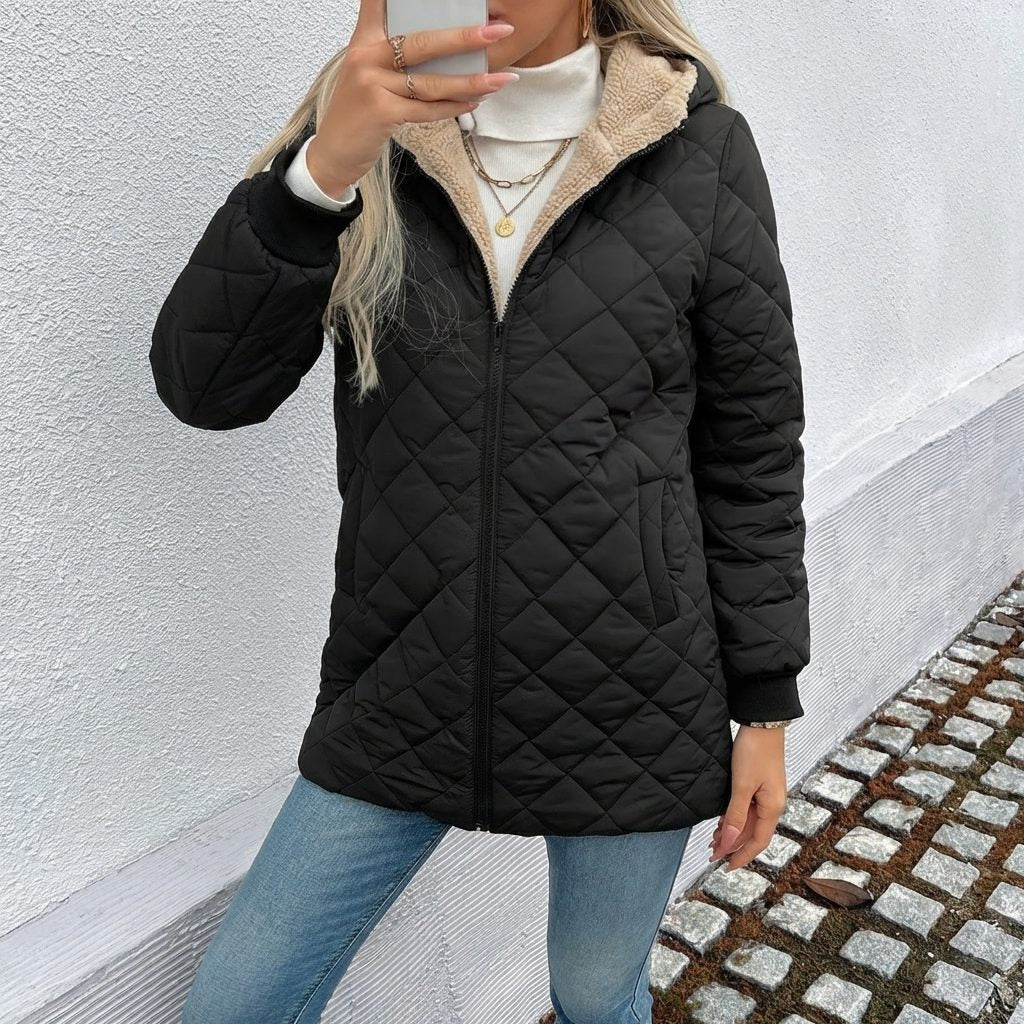 Eulalie - Women's Hooded Longline Coat - photo 3