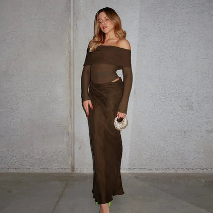 Veerle - Women's Maxi Mesh Dress - photo 9