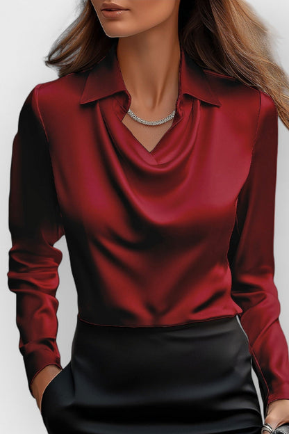 Una - Women's Long Office Blouse - photo 4
