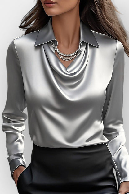 Una - Women's Long Office Blouse - photo 5