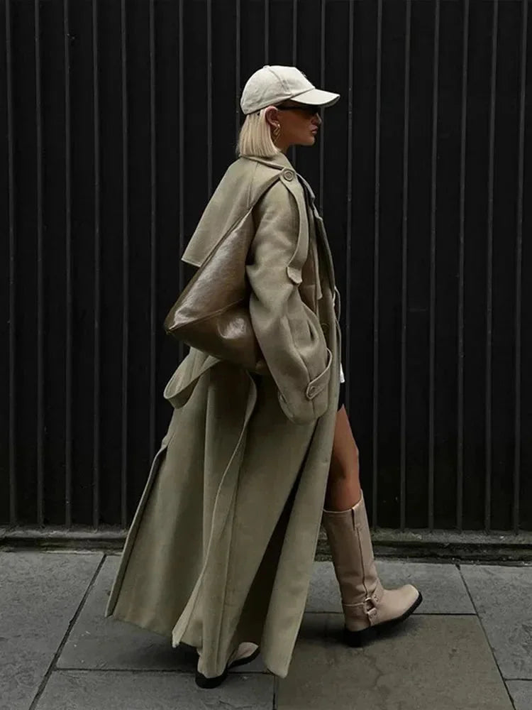 Susanna - Women's Oversized Longline Coat - photo 3