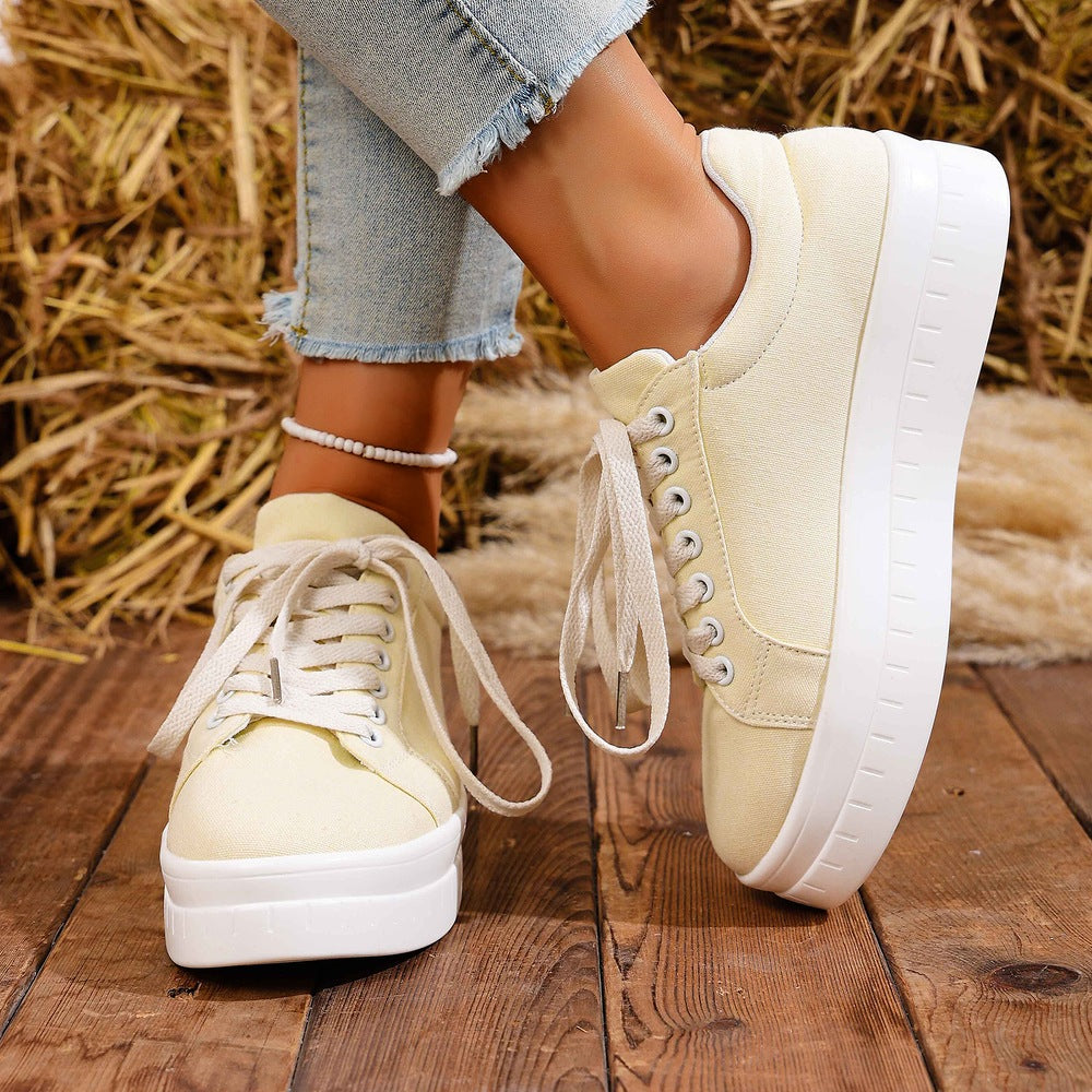 Rosalyn - Women's Lace-up Round Shoes