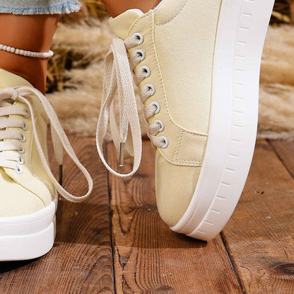 Rosalyn - Women's Lace-up Round Shoes